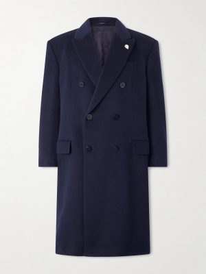 Oversized Double-Breasted Embellished Cashmere Coat Oversized Double-Breasted Embellished Cashmere Coat