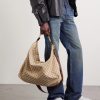 Brera Large Webbing- and Leather-Trimmed Monogrammed Canvas Tote Bag - FR