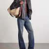 Brera Large Webbing- and Leather-Trimmed Monogrammed Canvas Tote Bag - OU