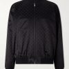 Monogrammed Cotton-Blend Satin Jacket Monogrammed Cotton-Blend Satin Jacket