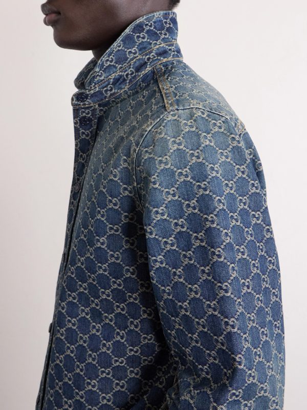 Logo-Jacquard Denim Shirt - CU Logo-Jacquard Denim Shirt - CU