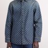 Logo-Jacquard Denim Shirt - FR Logo-Jacquard Denim Shirt - FR