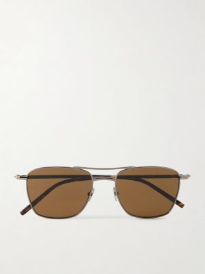 Squared-Frame Metal Sunglasses Squared-Frame Metal Sunglasses