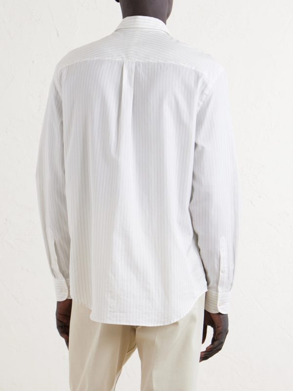 Striped Cotton Shirt - BK Striped Cotton Shirt - BK