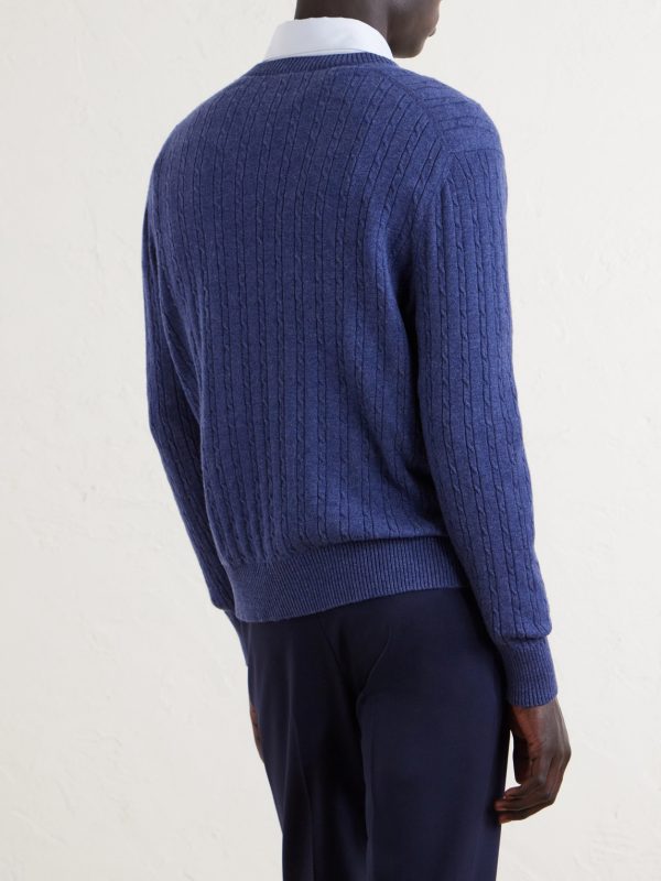 Ribbed Cashmere Sweater - BK Ribbed Cashmere Sweater - BK