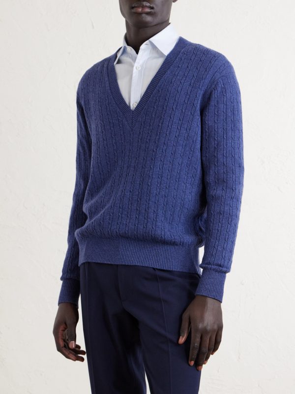 Ribbed Cashmere Sweater - FR Ribbed Cashmere Sweater - FR