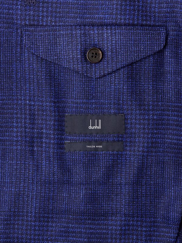 Checked Wool, Silk and Cashmere-Blend Blazer - E2