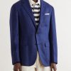 Checked Wool, Silk and Cashmere-Blend Blazer - FR
