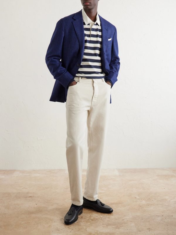 Checked Wool, Silk and Cashmere-Blend Blazer - OU