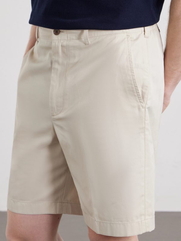Straight-Leg Cotton-Gabardine Shorts - CU Straight-Leg Cotton-Gabardine Shorts - CU
