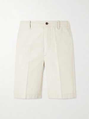 Straight-Leg Cotton-Gabardine Shorts Straight-Leg Cotton-Gabardine Shorts