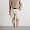 Straight-Leg Cotton-Gabardine Shorts - OU Straight-Leg Cotton-Gabardine Shorts - OU