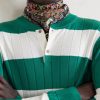 Striped Cashmere and Silk-Blend Polo Shirt - CU