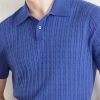 Cable-Knit Cotton and Mulberry Silk-Blend Polo Shirt - CU Cable-Knit Cotton and Mulberry Silk-Blend Polo Shirt - CU