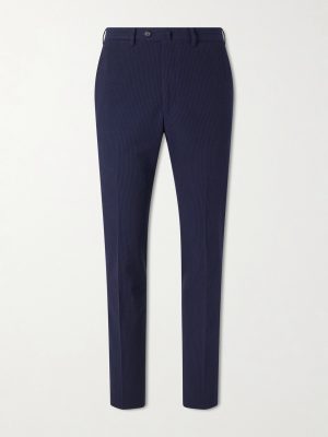 Straight-Leg Cotton-Seersucker Suit Trousers Straight-Leg Cotton-Seersucker Suit Trousers