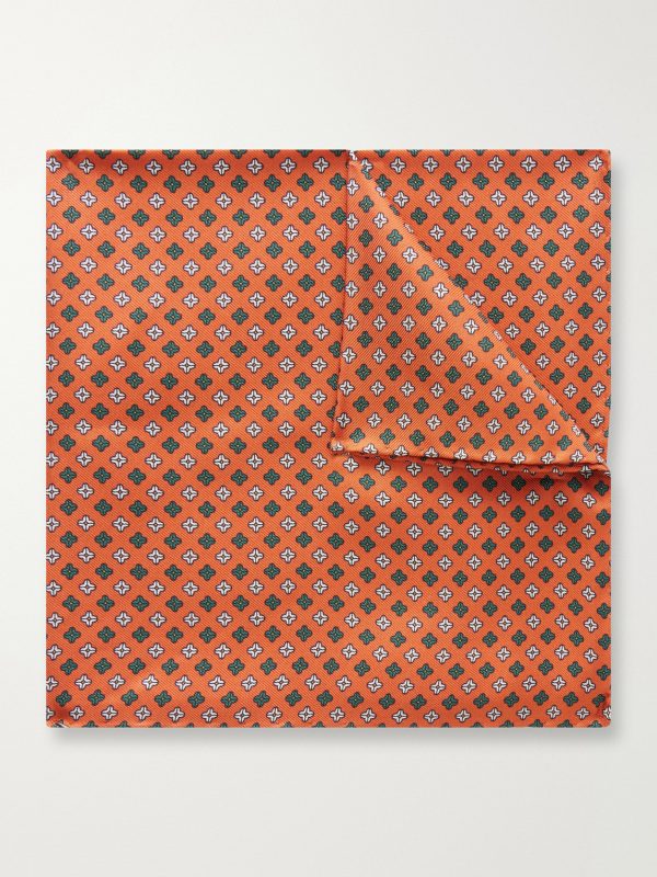 Printed Silk-Twill Pocket Square Printed Silk-Twill Pocket Square