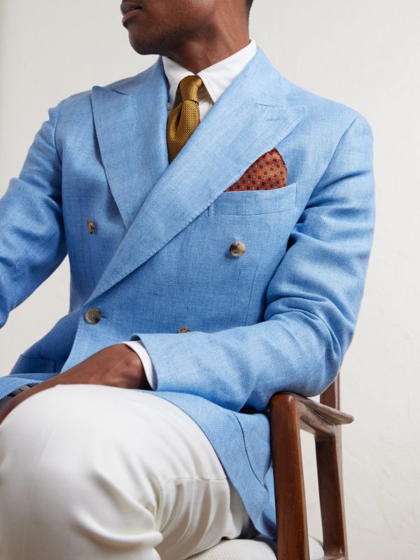 Printed Silk-Twill Pocket Square - OU Printed Silk-Twill Pocket Square - OU