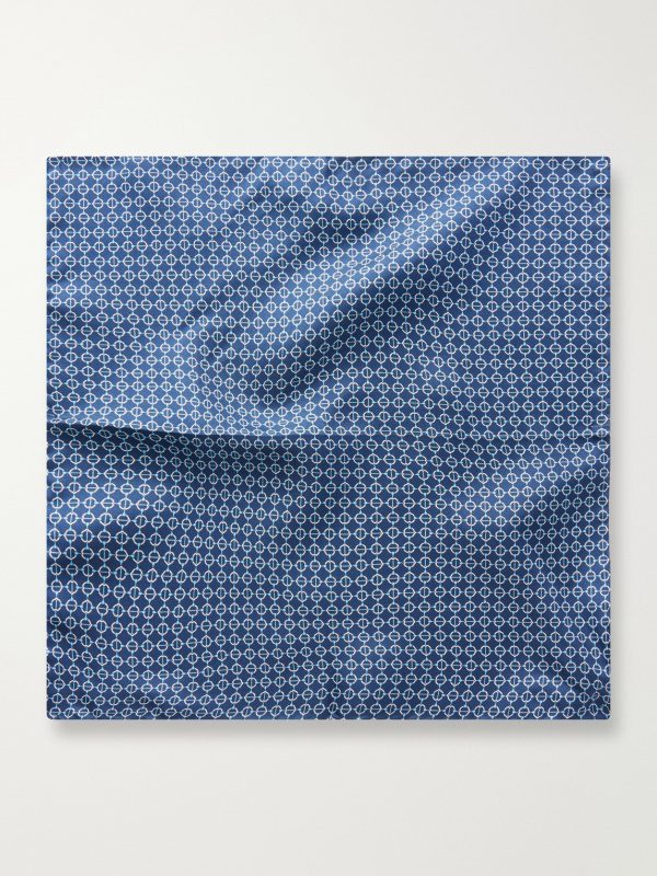 Printed Silk-Twill Pocket Square - FR Printed Silk-Twill Pocket Square - FR