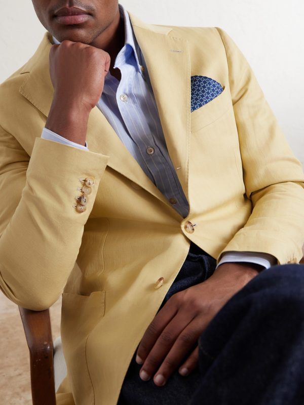 Printed Silk-Twill Pocket Square - OU Printed Silk-Twill Pocket Square - OU