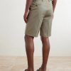 Straight-Leg Cotton-Blend Twill Shorts - BK Straight-Leg Cotton-Blend Twill Shorts - BK
