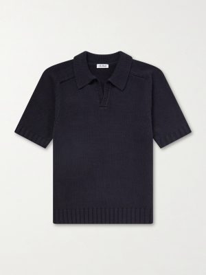 Knitted Cotton Polo Shirt