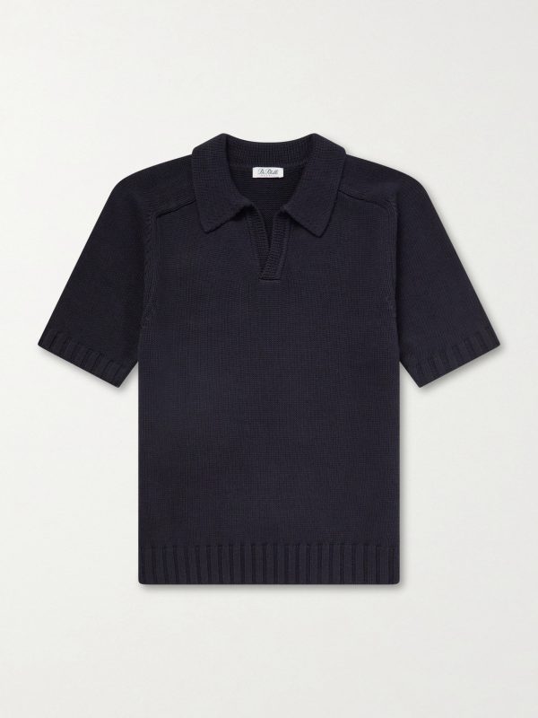 Knitted Cotton Polo Shirt Knitted Cotton Polo Shirt