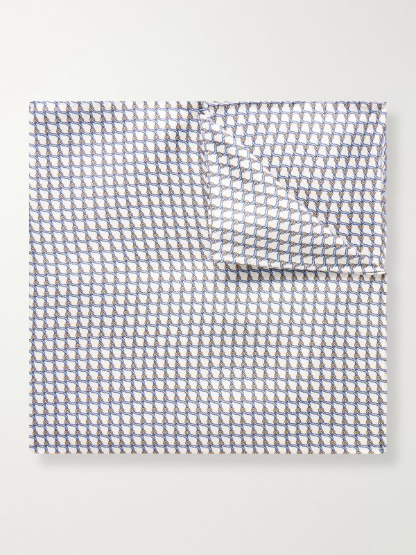 Printed Silk-Twill Pocket Square