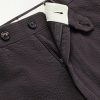 Straight-Leg Cotton-Seersucker Shorts - E1 Straight-Leg Cotton-Seersucker Shorts - E1