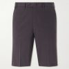 Straight-Leg Cotton-Seersucker Shorts Straight-Leg Cotton-Seersucker Shorts