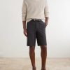 Straight-Leg Cotton-Seersucker Shorts - OU Straight-Leg Cotton-Seersucker Shorts - OU