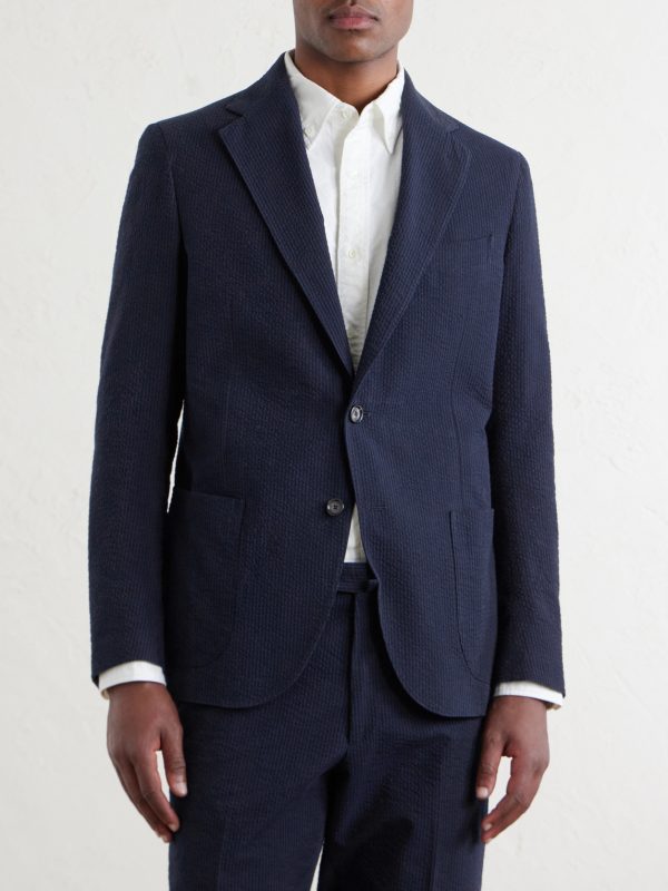 Cotton-Seersucker Suit Jacket - FR Cotton-Seersucker Suit Jacket - FR