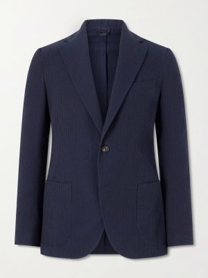Cotton-Seersucker Suit Jacket