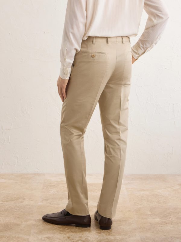 Tapered Cotton-Twill Suit Trousers - BK