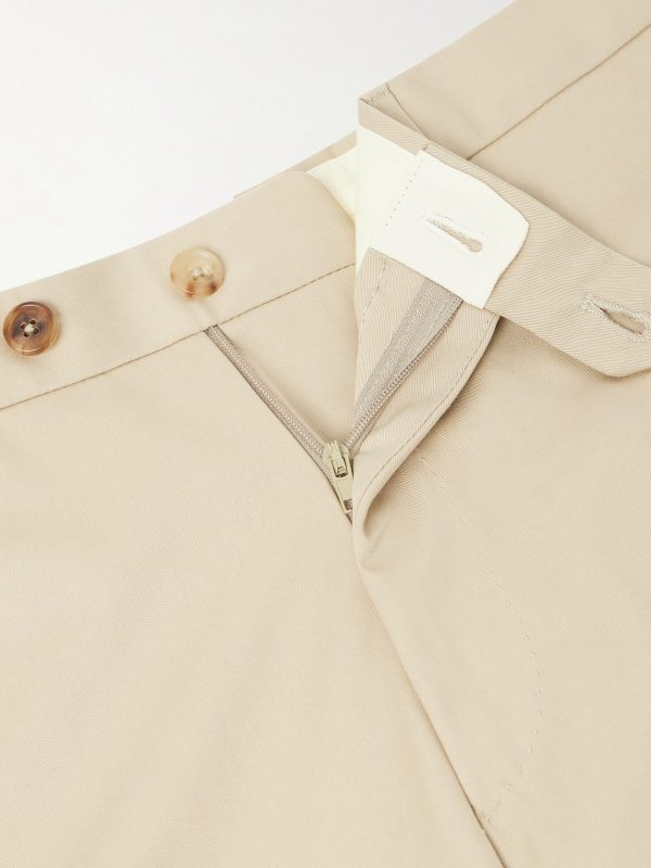Tapered Cotton-Twill Suit Trousers - CU