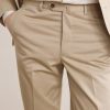 Tapered Cotton-Twill Suit Trousers - E1