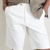 Straight-Leg Cotton-Blend Twill Shorts - CU Straight-Leg Cotton-Blend Twill Shorts - CU