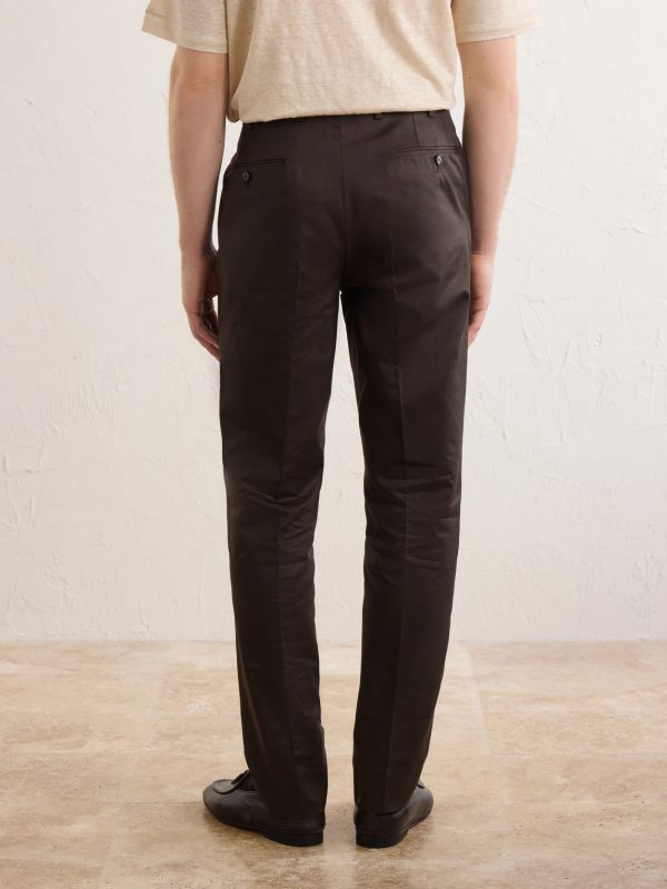 Tapered Cotton-Twill Suit Trousers - BK