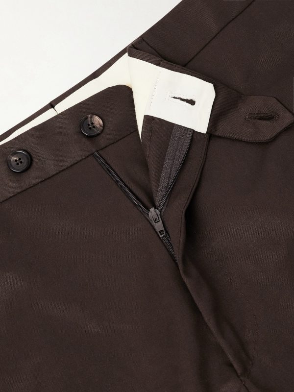 Tapered Cotton-Twill Suit Trousers - CU