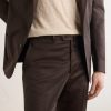 Tapered Cotton-Twill Suit Trousers - E1
