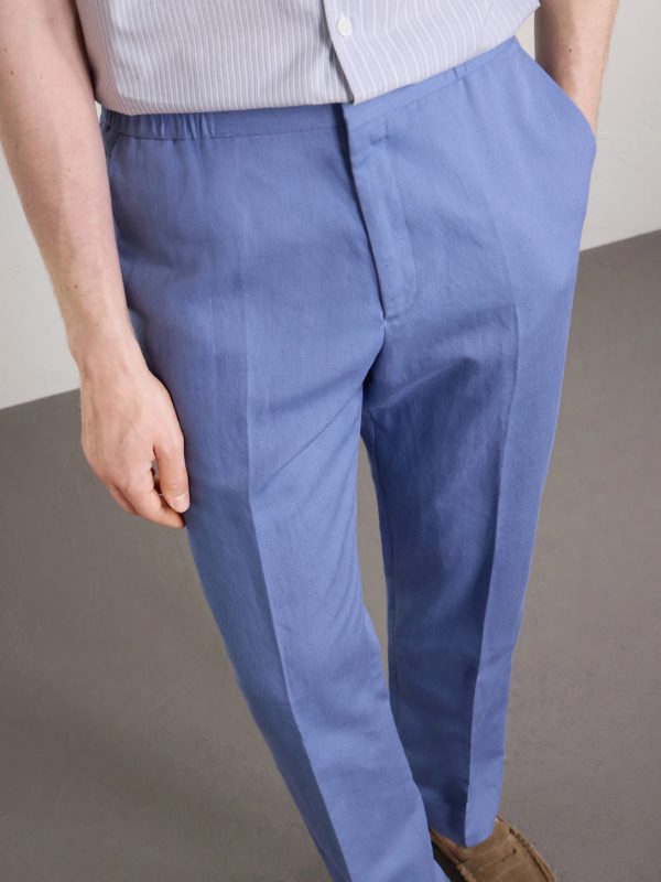 Straight-Leg Cotton, Linen and Lyocell-Blend Trousers - CU