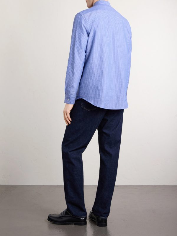Striped Cotton-Seersucker Shirt - BK