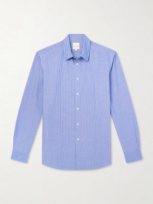 Striped Cotton-Seersucker Shirt