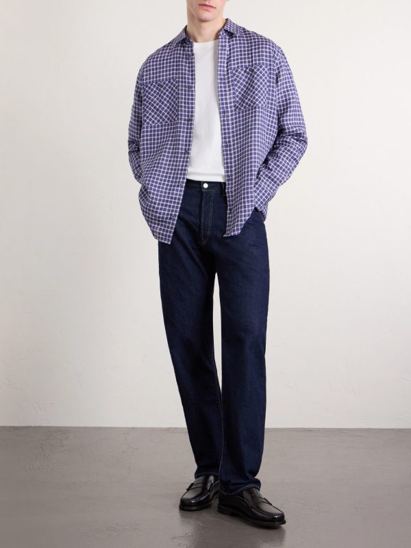 Checked Linen Shirt - OU Checked Linen Shirt - OU