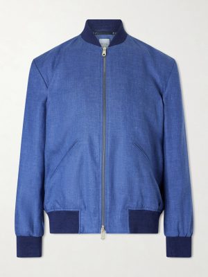 Linen Bomber Jacket Linen Bomber Jacket