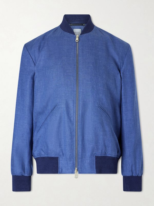 Linen Bomber Jacket Linen Bomber Jacket
