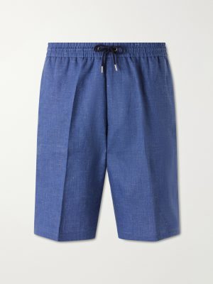 Pleated Linen Drawstring Shorts Pleated Linen Drawstring Shorts