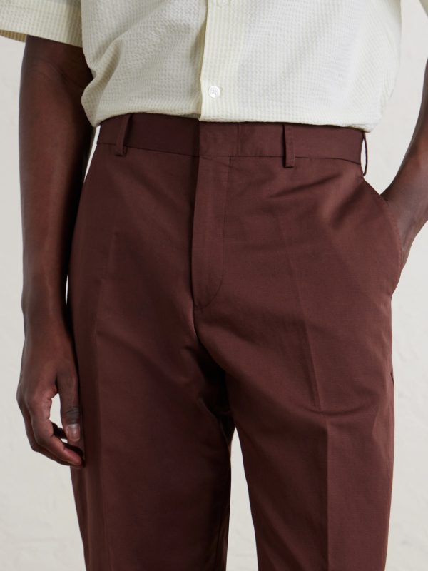 Straight-Leg Cotton and Linen-Blend Twill Trousers - CU Straight-Leg Cotton and Linen-Blend Twill Trousers - CU