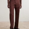Straight-Leg Cotton and Linen-Blend Twill Trousers - FR Straight-Leg Cotton and Linen-Blend Twill Trousers - FR