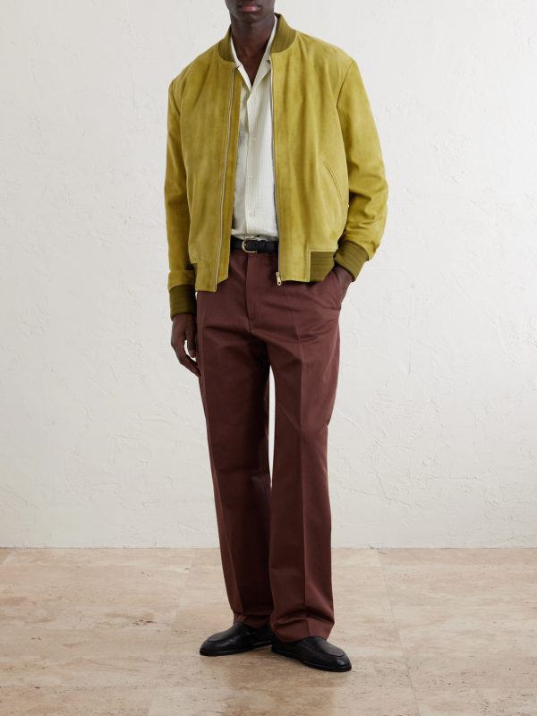 Straight-Leg Cotton and Linen-Blend Twill Trousers - OU Straight-Leg Cotton and Linen-Blend Twill Trousers - OU