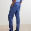 Straight-Leg Linen Trousers - BK Straight-Leg Linen Trousers - BK